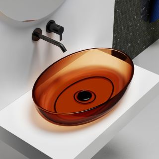 Раковина ABBER Kristall 60см коричневый AT2801Opal